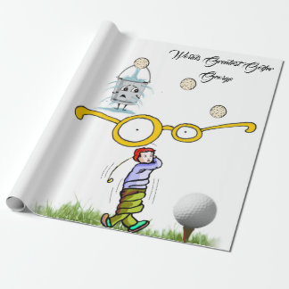 Golfers Wrapping Paper, Worlds Greatest Golfer  Wrapping Paper