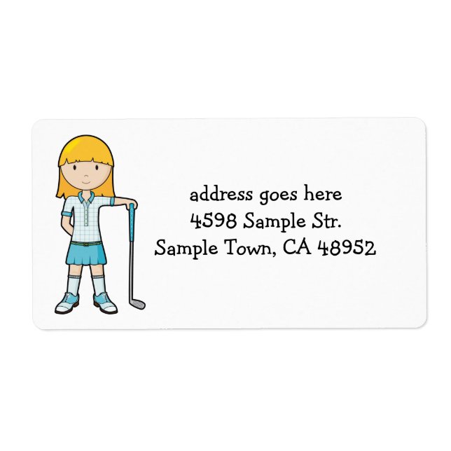 GolfGirl Label (Front)