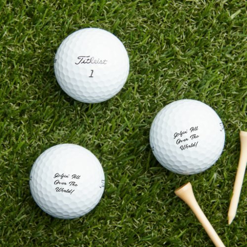 Golfin All Over The World Titleist Pro Golf Balls