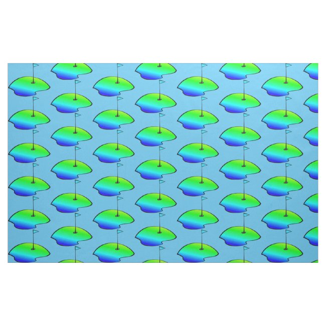 Golfing Abstract Pattern Fabric