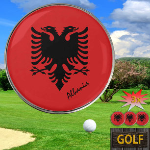 Golfing Albania & Albanian Flag /Golf Ball Marker