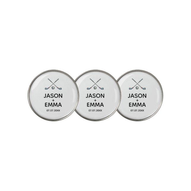 Golfing Bachelor party favors Golf Ball Marker (3 Up)