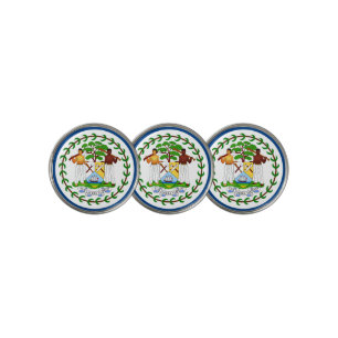 Golfing Belize & Belize Flag /Golf Ball Marker