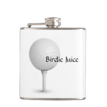 Golfing birdie juice flask
