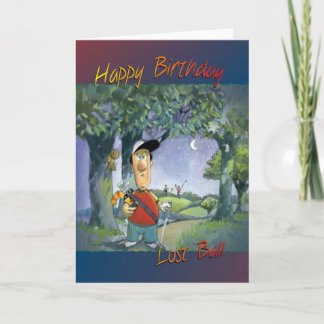 Golfing birthday card