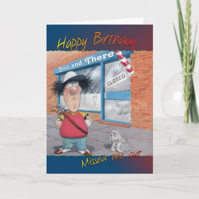 Golfing Birthday card (Front)