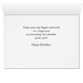 Golfing Birthday in Words (Inside Horizontal (Bottom))