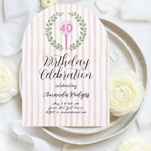 Golfing Birthday Party Invitation