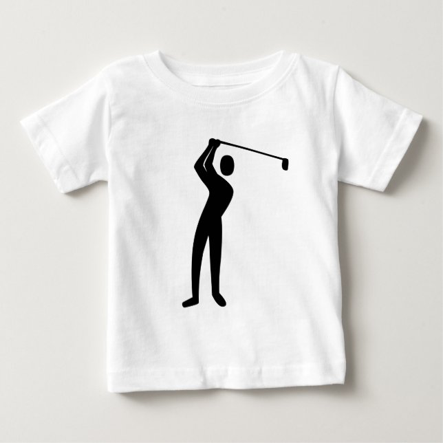 Golfing - Black Baby T-Shirt (Front)