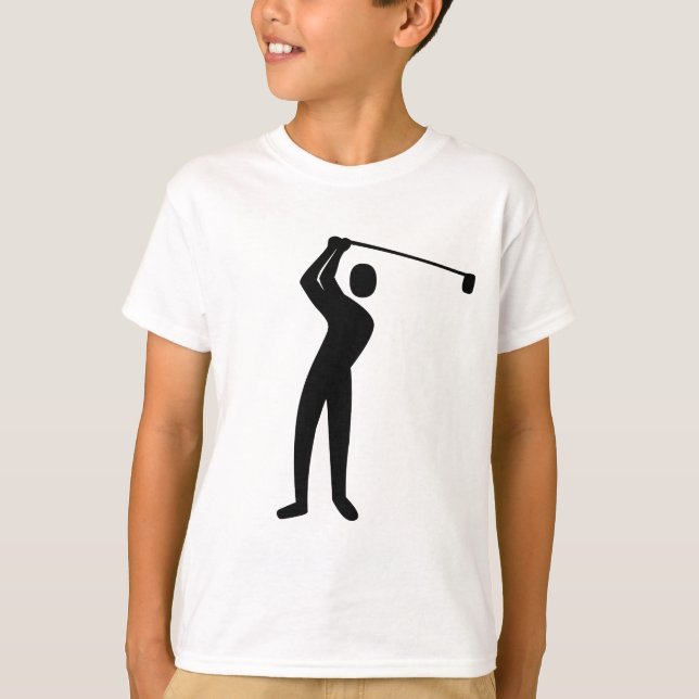 Golfing - Black T-Shirt (Front)