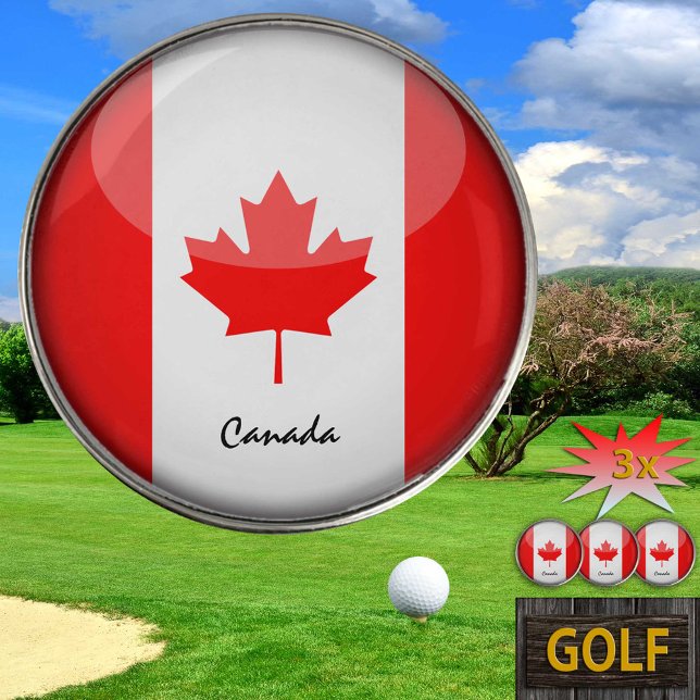 Golfing Canada & Canadian Flag /Golf Ball Marker (Creator Uploaded)