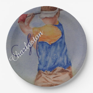 Golfing Celebration Party Paper Plates