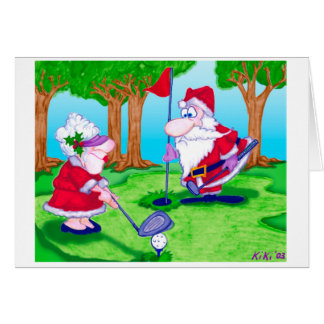 Funny Christmas Golf Cards | Zazzle