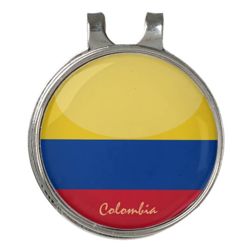 Golfing Colombia Colombian Flag Golf Ball Marker Golf Hat Clip