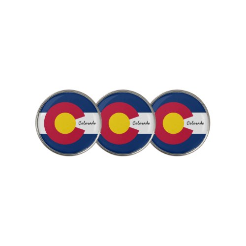 Golfing Colorado  Colorado Flag Golf Ball Marker