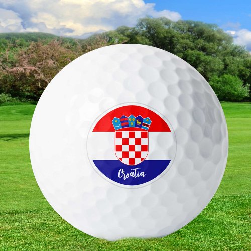 Golfing Croatia  Croatian Flag  Golf Ball