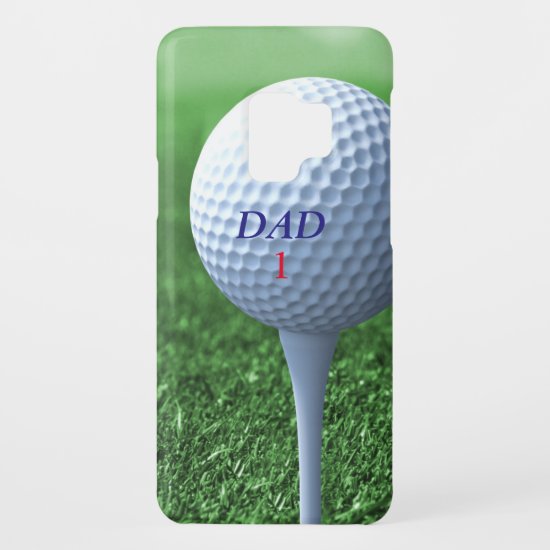 Golfing Dad Golf Ball Monogram Samsung Galaxy S9 Case-Mate Samsung Galaxy S9 Case