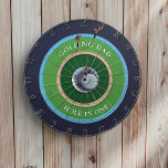 Golfing Dad Hole In One Golfers Dart Board<br><div class="desc">If the weather is too bad for golf,  have a game of darts!  Perfect gift for the golfer in your life and for dads that like to throw darts.</div>