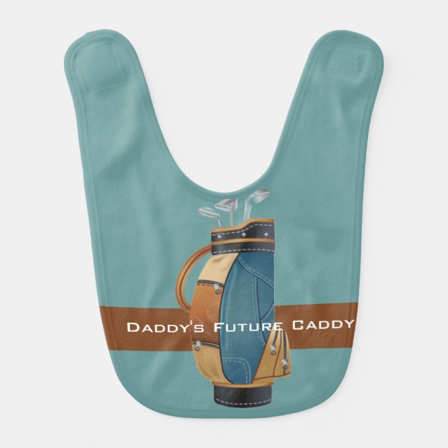 Golfing Design Baby Bib (Front)