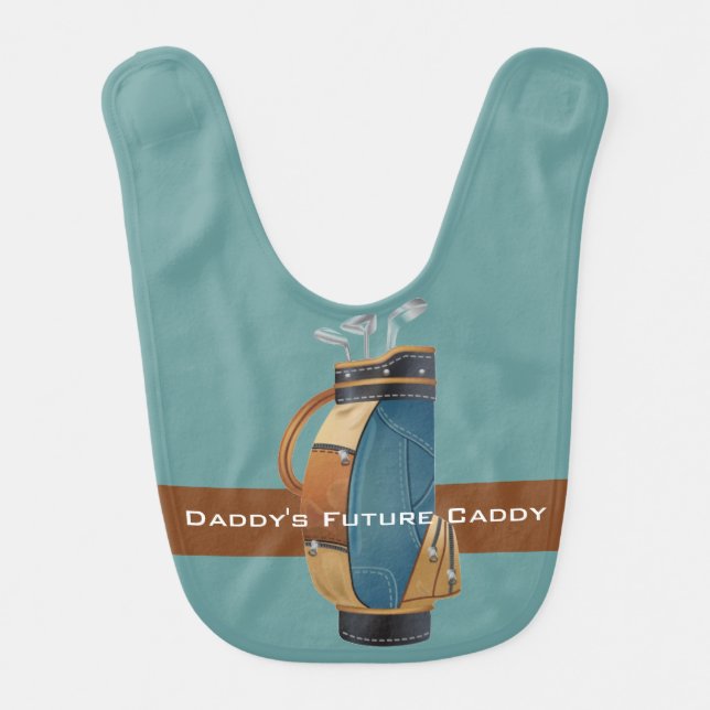 Golfing Design Baby Bib (Front)