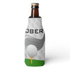 Golfing Design Beverage Bottle Can Cooler