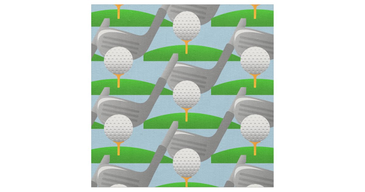 Golfing Design Fabric