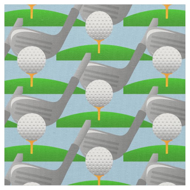 Golfing Design Fabric