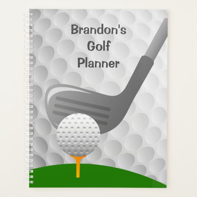 Golfing Design Weekly/Monthly Planner