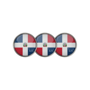 Golfing Dominican Republic Flag /Golf Ball Marker