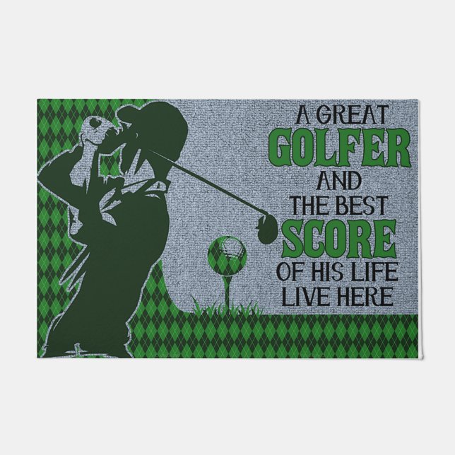 Golfing doormat, Sport Lovers doormat (Front)