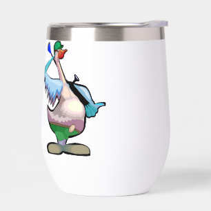Golfing Duck Thermal Wine Tumbler