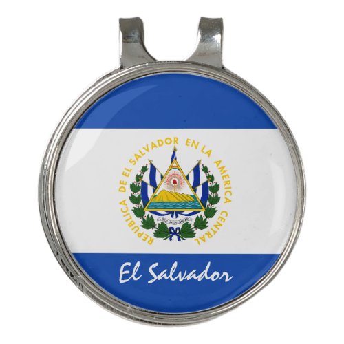 Golfing El Salvador  El Salvador Flag Golf Ball Golf Hat Clip