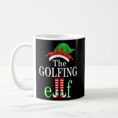 Golfing Elf Family Matching Group Christmas Pajama Coffee Mug
