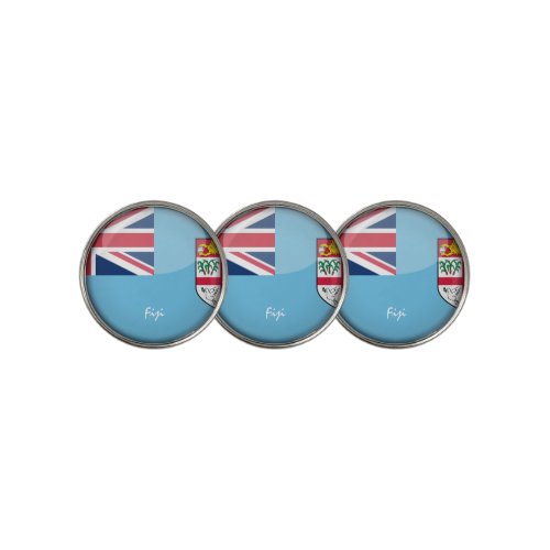 Golfing Fiji  Fijian Flag Golf Ball Marker