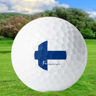 Golfing Finland & Finnish Flag / Golf Ball