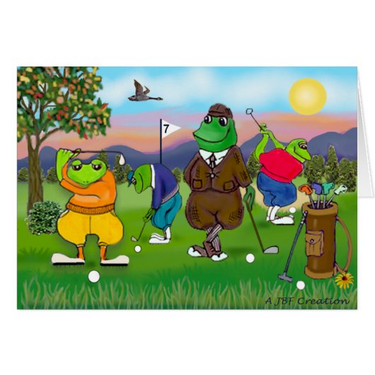 Golfing Frogs - Tournament Cards (Front Horizontal)