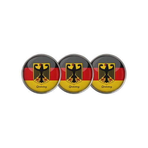 Golfing Germany  German Flag Golf Ball Marker