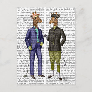 Golfing Giraffes 2 Postcard