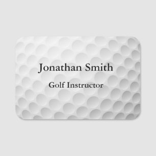 Golfing Golf Ball Design Name Tag