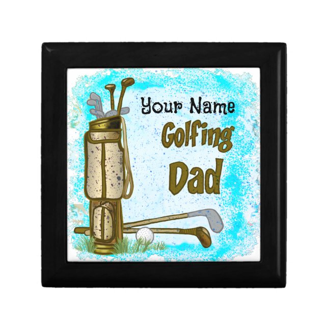 Golfing Golf Dad  Gift Box (Front)