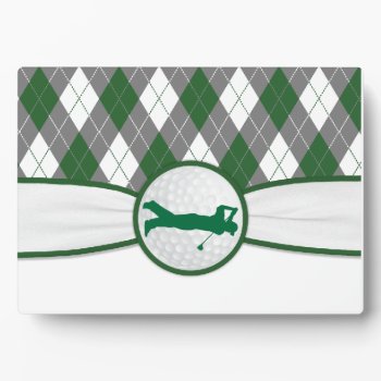 Golfing Golf Plaque by DKGolf at Zazzle
