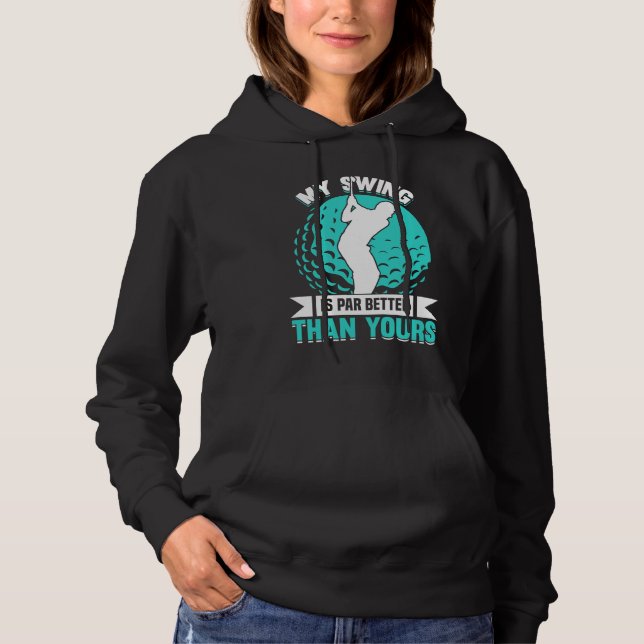Golfing Golf Player Coach Golfer  13 Hoodie (Front)