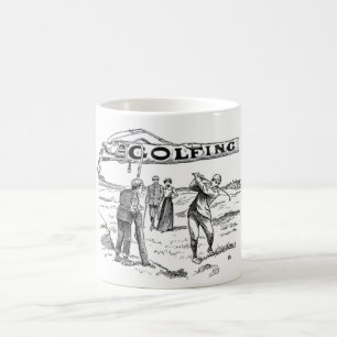 Golfing Golfer Golf Vintage Golf Player Tournament Coffee Mug