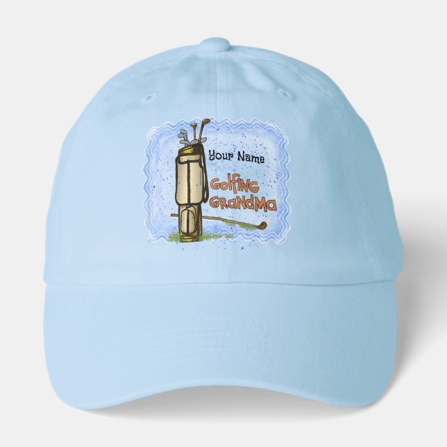 Golfing Grandma hat (Front)