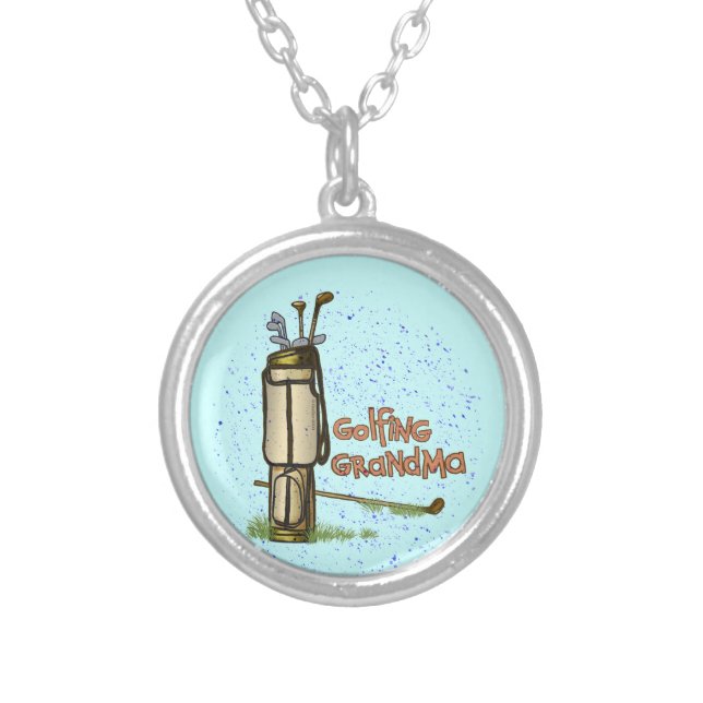 Golfing Grandma Necklace (Front)
