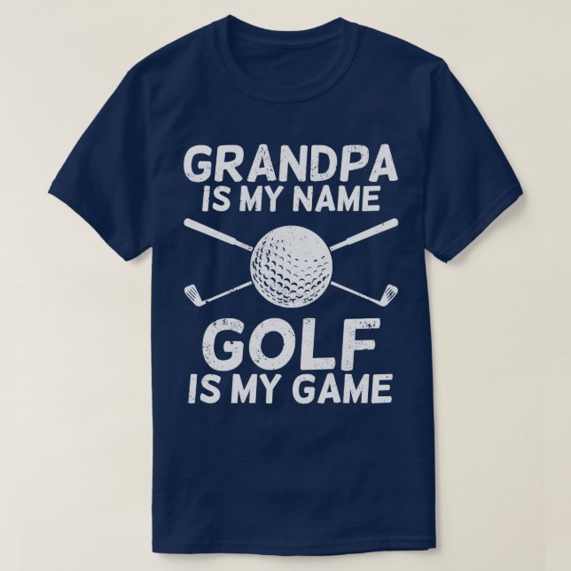 Golfing Grandpa Golf Grandfather Golfer Gift  T-Shirt (Design Front)