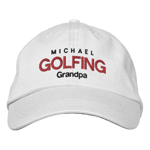 GOLFING GRANDPA Personalized Adjustable Hat V04