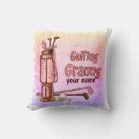 Golfing Granny Pillow