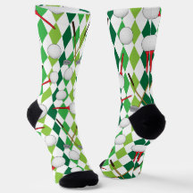 Golfing Green Argyle Diamonds Patterned