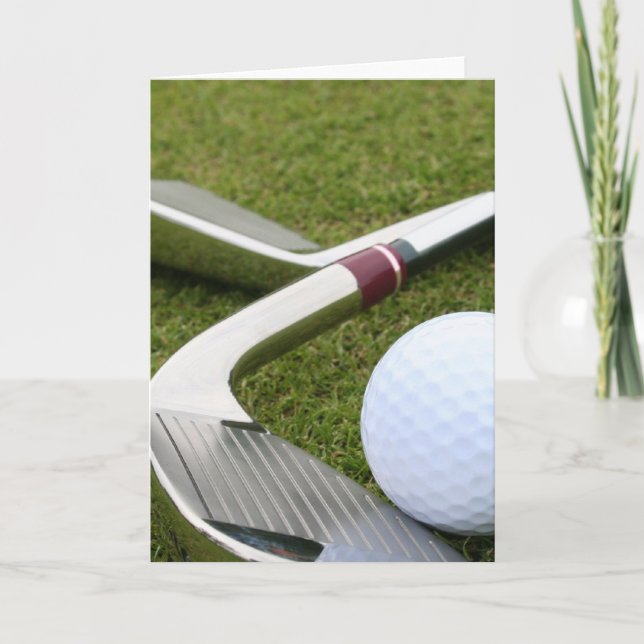 Golfing Greeting Card (Front)